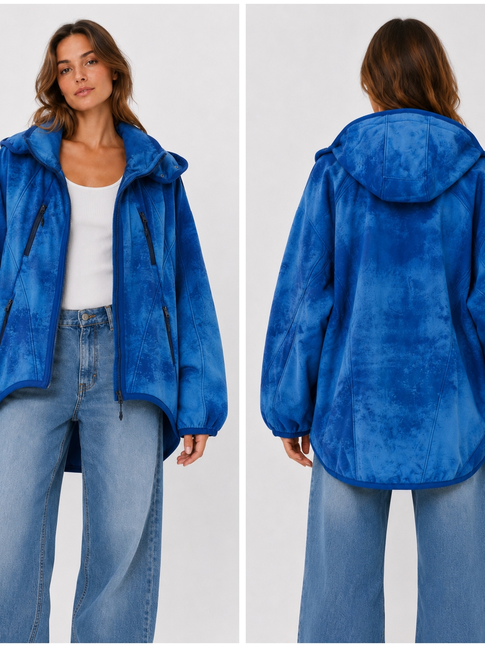 FP Movement by Free People, Vibrant Blue Canyon Crushin Hooded Jacket, Gorpcore